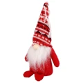 Skr­zat krasnal do zawieszenia święta mikołaj gnom 18cm czapka we wzory (3).jpg