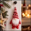 Skr­zat krasnal do zawieszenia święta mikołaj gnom 18cm czapka we wzory (6).jpg