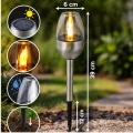 Lampa solarna led ogrodowa nowoczesna srebrna lampa solarna 39cm (5).jpg