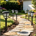 6 x lampa solarna 34cm led zestaw do ogrodu wbijana ogrodowa czujnik czarna (2).jpg