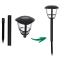 6 x lampa solarna 34cm led zestaw do ogrodu wbijana ogrodowa czujnik czarna (13).jpg