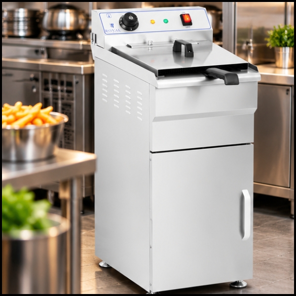 Frytkownica wolnostojąca elektryczna na szafce 400V 10L, do restauracji mocna (3).jpg