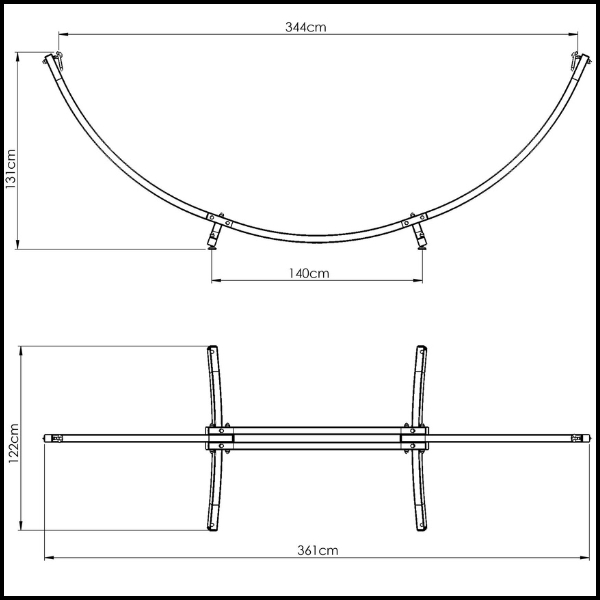 Duży hamak ogrodowy, stalowy stelaż hamaka konstrukcja 361cm długości (1)8.jpg