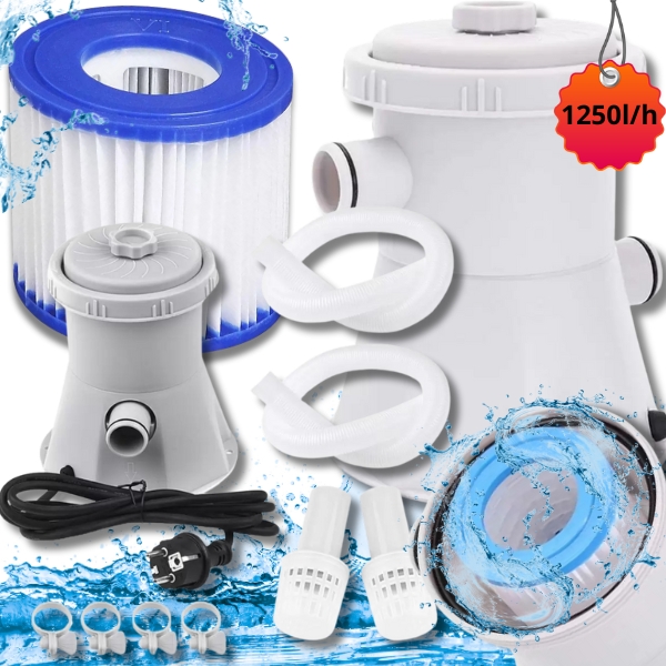 Mocna pompa 1250lh filtrująca do basenu ogrodowego +filtr do basenu zestaw08.jpg